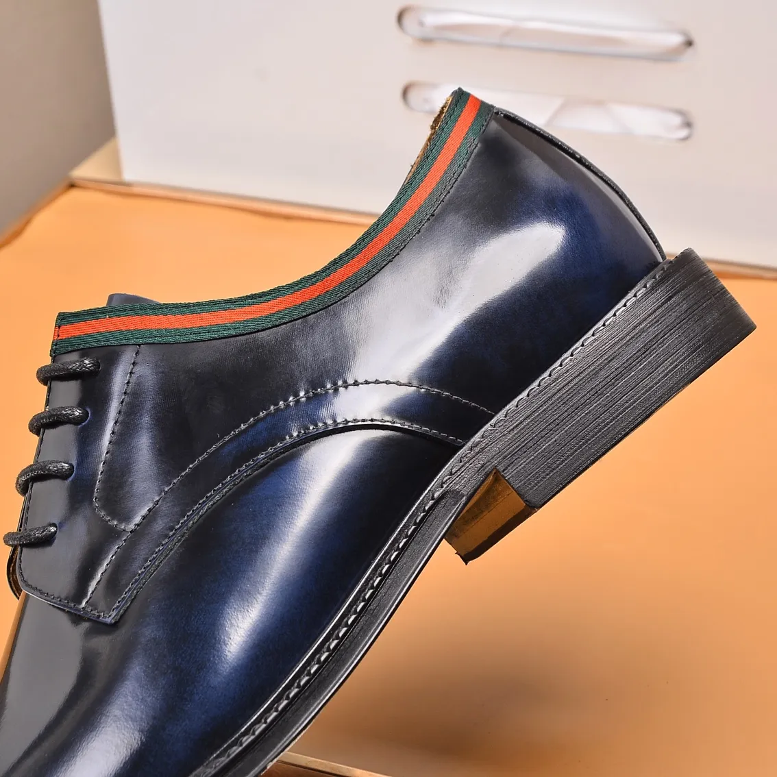 Men's shoes💰540📛📛Original (water-dyed cowhide) Gucci GUCCI official website formal shoes🌀 Italian🇮🇹imported cowhide➕top imported water-dyed cowhide lining💋Finely handmade original bottom, the real thing looks better when photographed in person Standard size 38-44